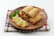 блинчики с яблоком и корицей